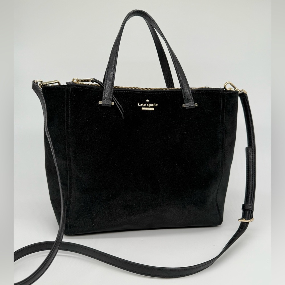 Kate spade Kona Dawn black velvet multi-way bag